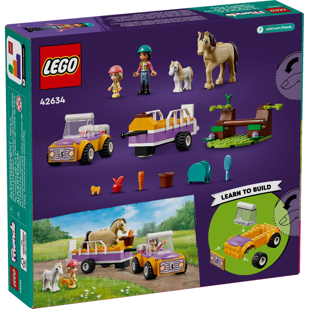 Конструктор LEGO Friends Прицеп для коня и пони (42634) Конструктор LEGO Friends Прицеп для коня и пони (42634)