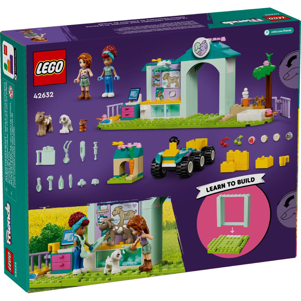 Конструктор LEGO Friends Ветеринарна клініка для сільськогосподарських тварин (42632) Тип класичний