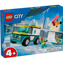 Конструктор LEGO City Карета скорой помощи и сноубордист (60403)