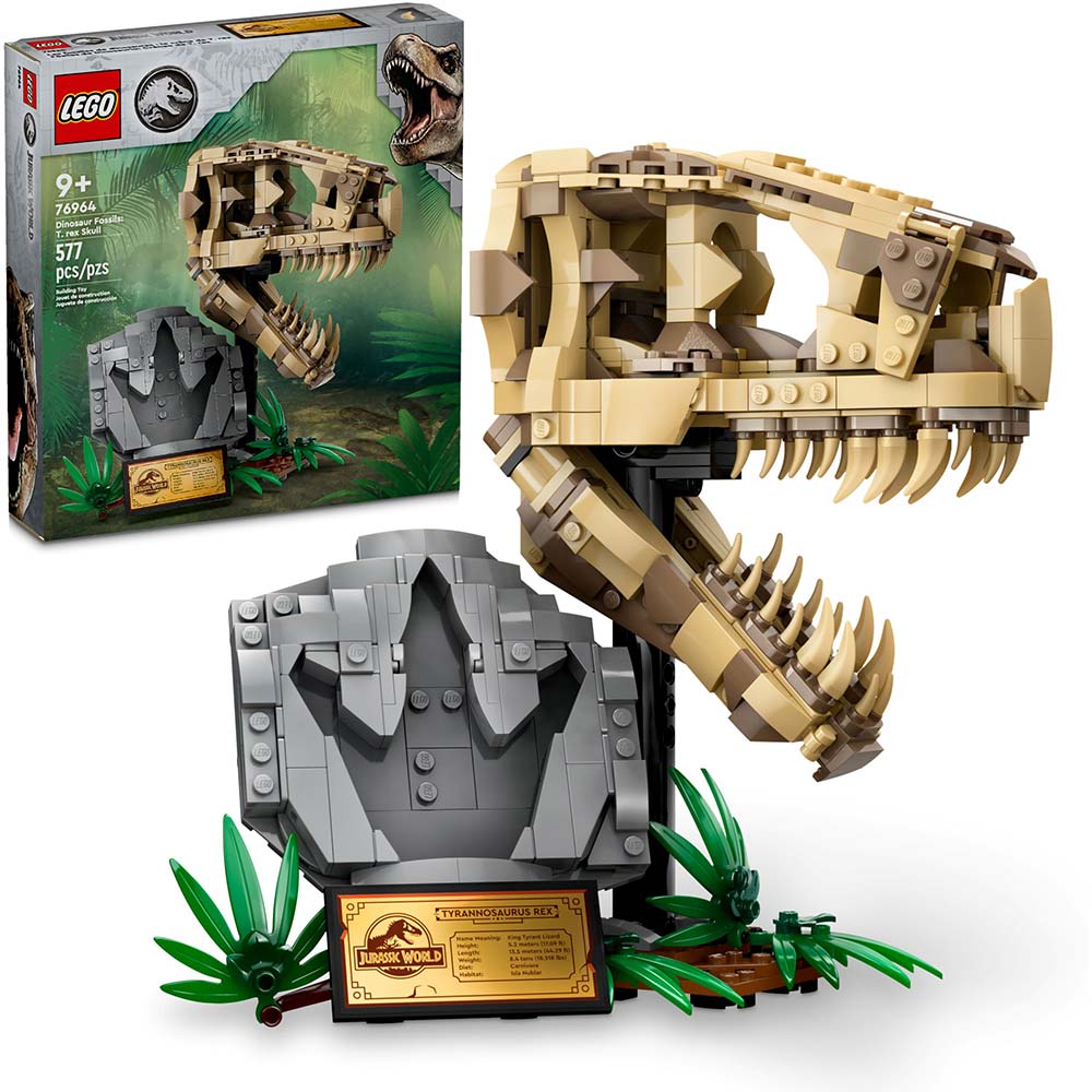 Конструктор LEGO Jurassic World Скам'янілості динозаврів: череп тиранозавра (76964) Серія Lego Jurassic World