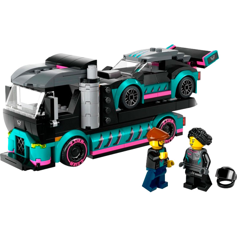 Конструктор LEGO City Автомобиль для гонок и автовоз 328 деталей (60406) Тип классический