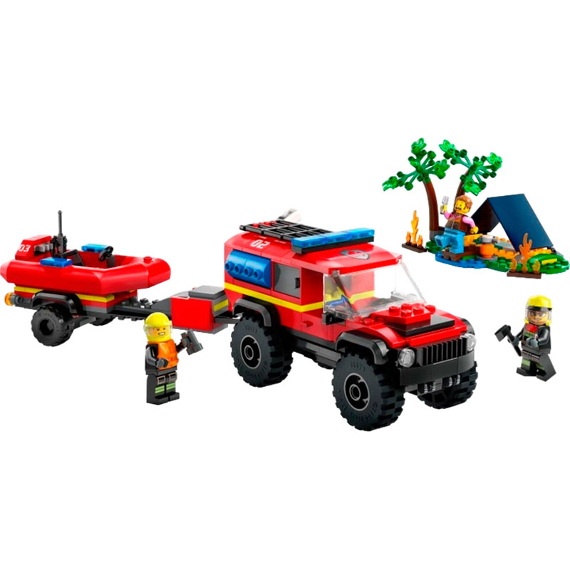 Конструктор LEGO City Пожарный внедорожник со спасательной лодкой 301 деталей (60412) Тип классический