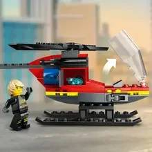 Конструктор LEGO City Пожарный спасательный вертолет 85 деталей (60411)