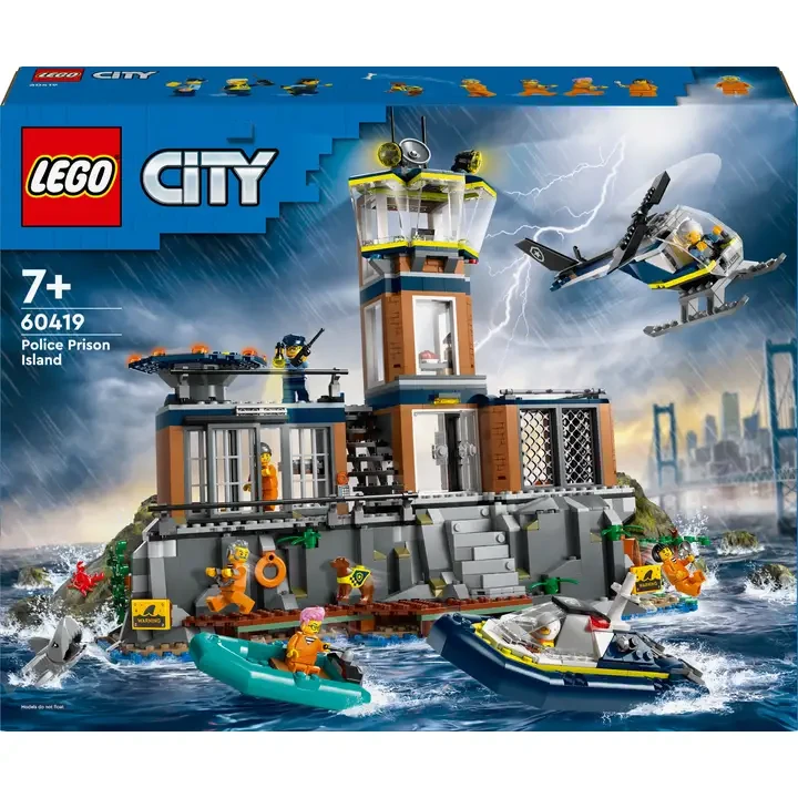 Конструктор LEGO City Поліцейський острів-в'язниця 980 деталей (60419)