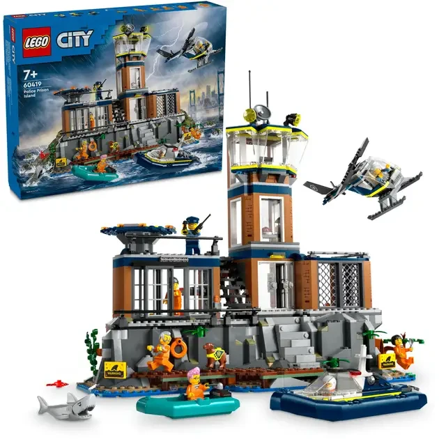 Конструктор LEGO City Полицейский остров-тюрьма 980 деталей (60419) Тип классический