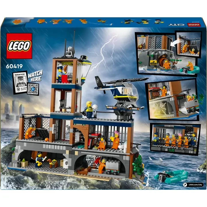 Конструктор LEGO City Полицейский остров-тюрьма 980 деталей (60419) Крепление блок