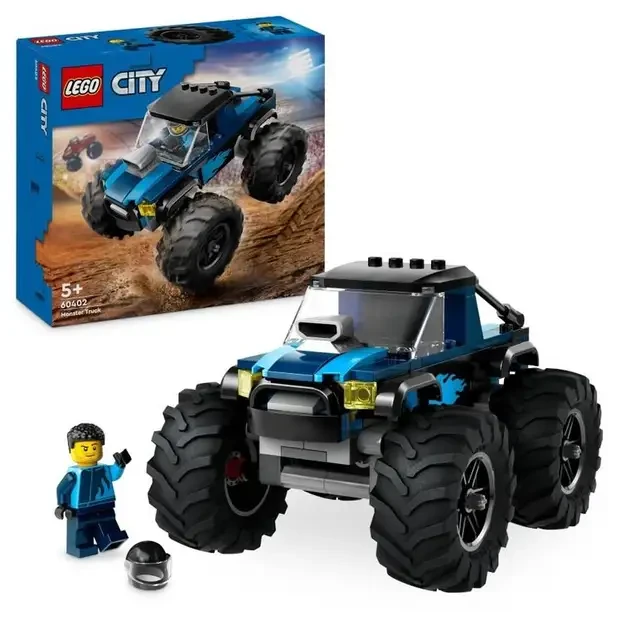 Конструктор LEGO City Синий грузовик-монстр 148 деталей (60402) Тематика транспорт