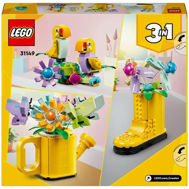 Конструктор LEGO Creator Цветы в лейке 420 деталей (31149) Тип классический