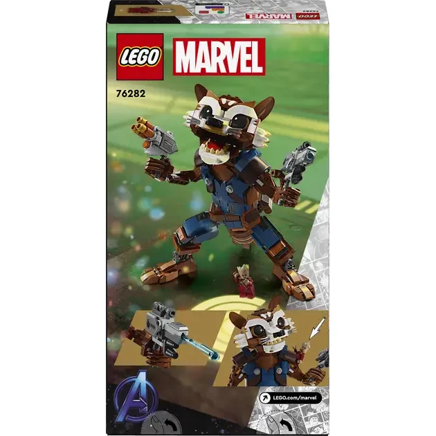 Конструктор LEGO Marvel Ракета та малюк Грут 566 деталей (76282) Кріплення блок