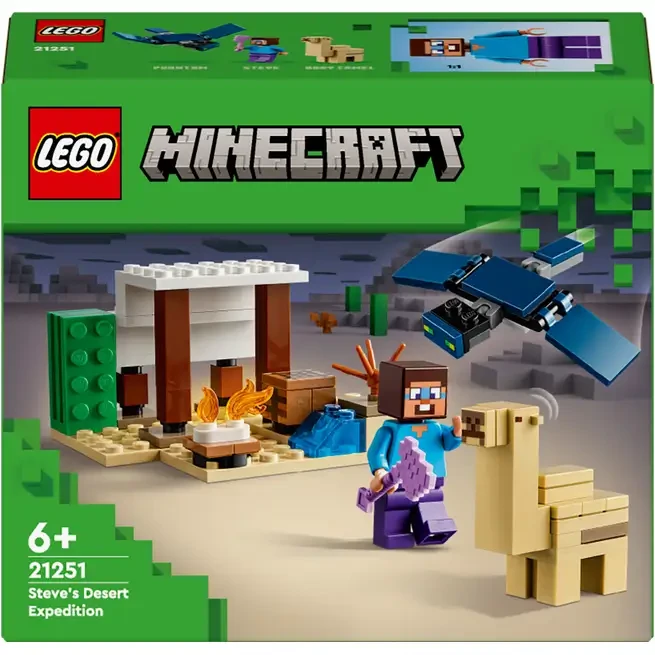 Конструктор LEGO Minecraft Экспедиция Стива в пустыню 75 деталей (21251)