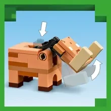 Конструктор LEGO Minecraft Засада у портала в Нижний мир 352 деталей (21255)