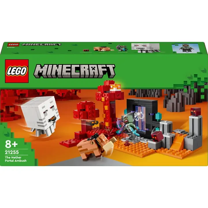 Конструктор LEGO Minecraft Засада у портала в Нижний мир 352 деталей (21255) Конструктор LEGO Minecraft Засада у портала в Нижний мир 352 деталей (21255)
