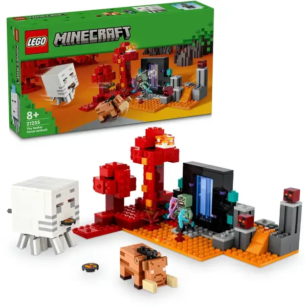 Конструктор LEGO Minecraft Засада у портала в Нижний мир 352 деталей (21255) Тип классический