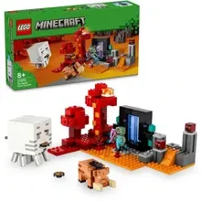 Конструктор LEGO Minecraft Засада у портала в Нижний мир 352 деталей (21255)