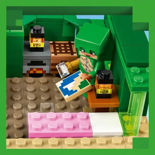 Конструктор LEGO Minecraft Пляжный дом в форме черепахи 234 деталей (21254) Серия Lego Minecraft