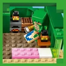 Конструктор LEGO Minecraft Пляжный дом в форме черепахи 234 деталей (21254)