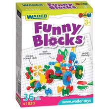 Конструктор WADER Funny blocks 36 элементов (41830)