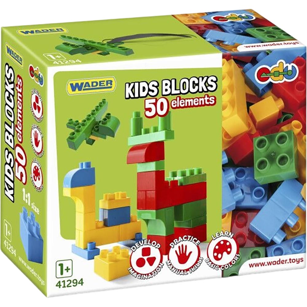 Конструктор WADER Kids Blocks 50 елементів (41294)