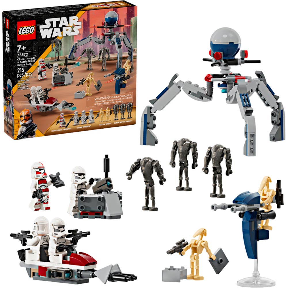 Конструктор LEGO Star Wars Клоны-пехотинцы и Боевой дроид (75372) Серия Lego Star Wars