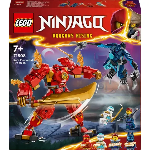 Конструктор LEGO NINJAGO Робот вогняної стихії Кая 322 деталей (71808)