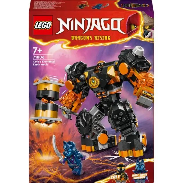 Конструктор LEGO NINJAGO Робот земної стихії Коула 235 деталей (71806)