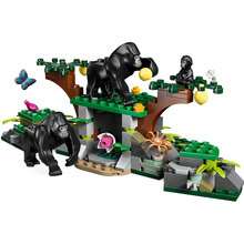 Конструктор LEGO City Вертоліт у базовому таборі для дослідження джунглів (60437)