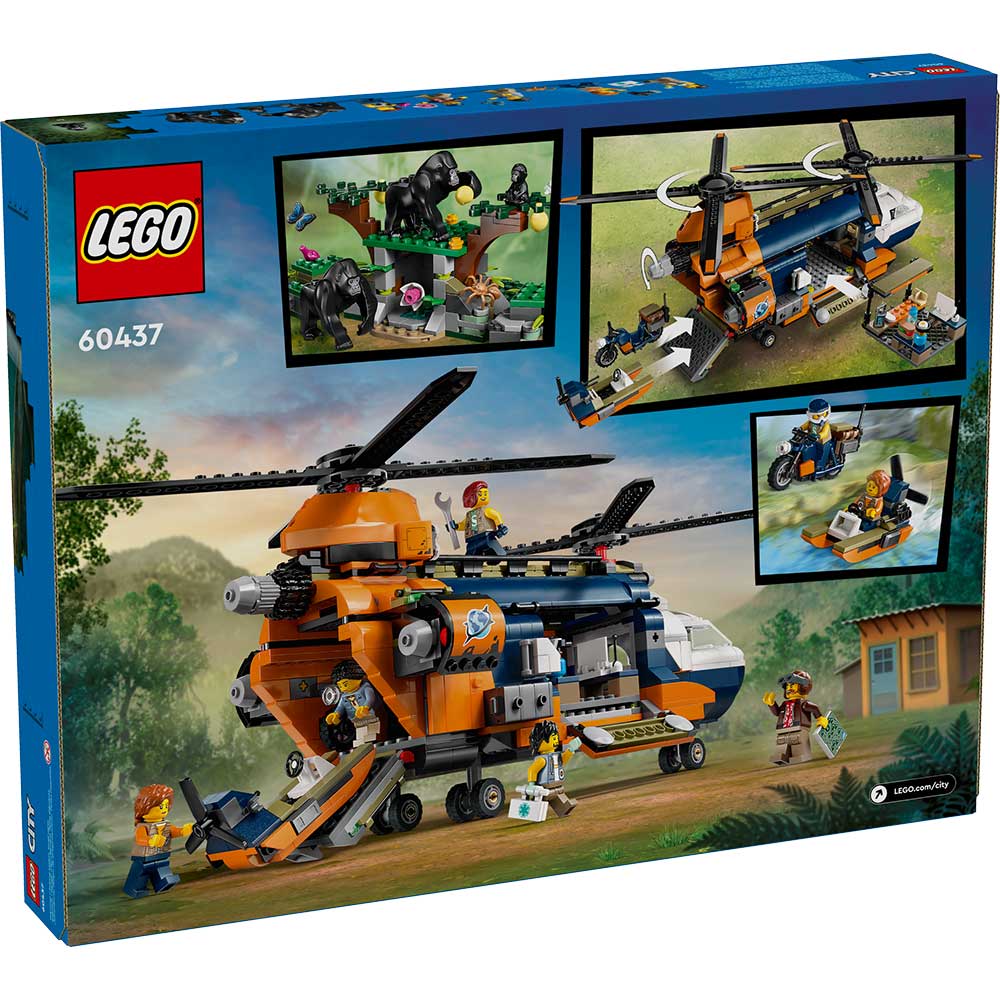 Конструктор LEGO City Вертолет в базовом лагере для исследования джунглей (60437) Конструктор LEGO City Вертолет в базовом лагере для исследования джунглей (60437)