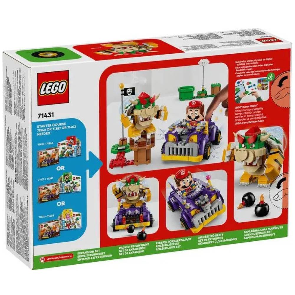 Конструктор LEGO Super Mario Маслкар Bowser. Додатковий набір (71431) Тематика комп'ютерні ігри