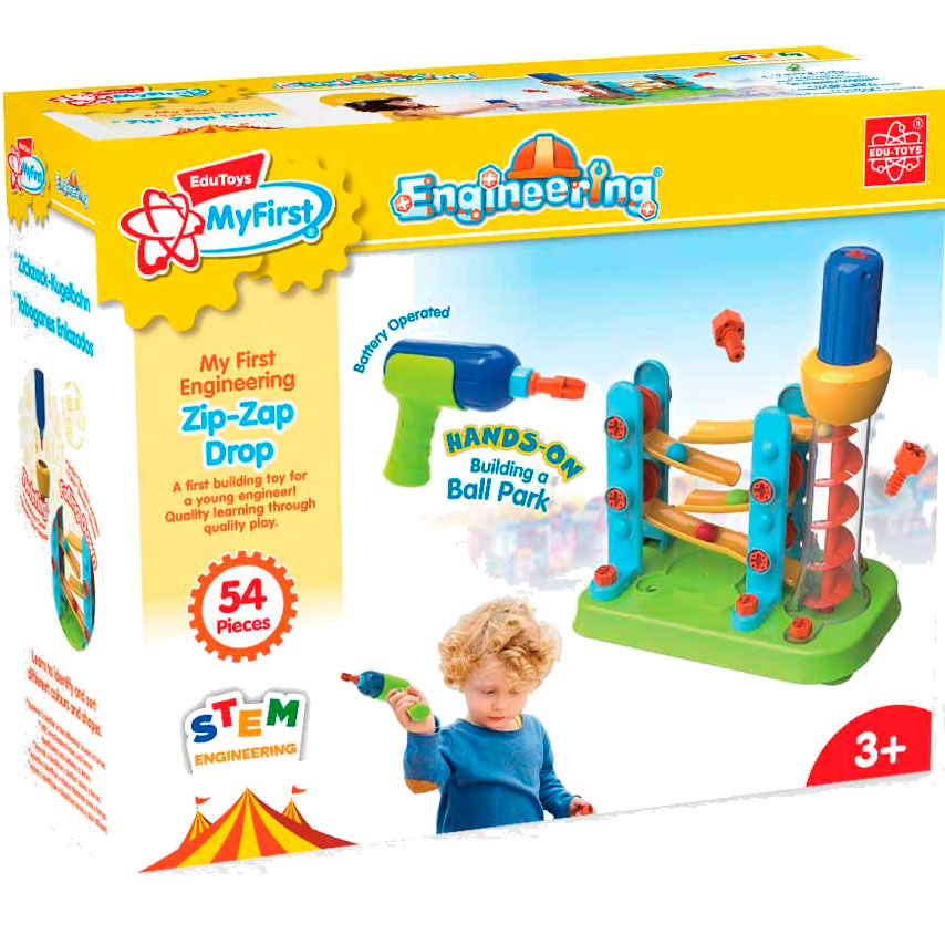 В Фокстрот Конструктор Edu-Toys Горка-зигзаг с инструментами (JS021)