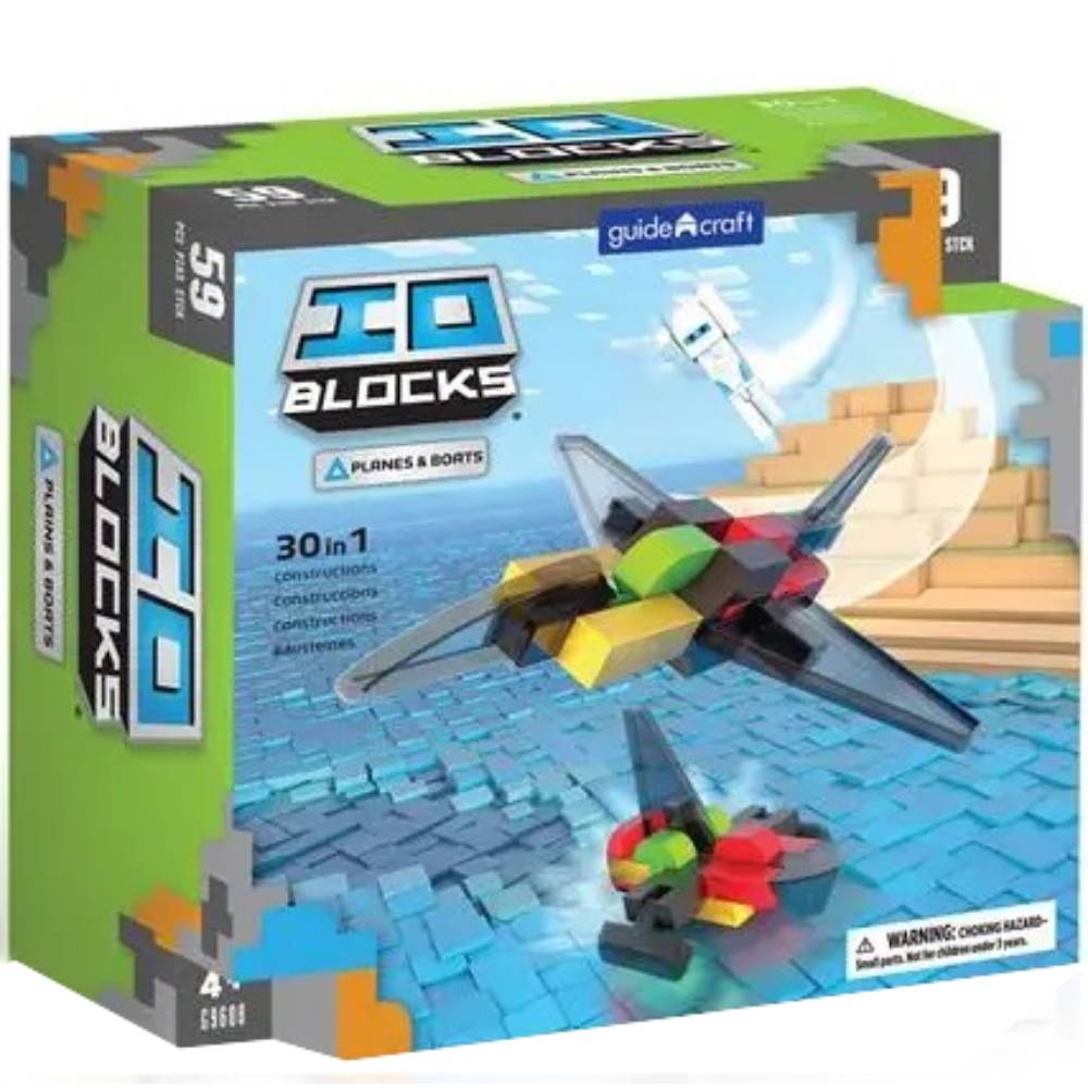 Зовнішній вигляд Конструктор Guidecraft IO Blocks Літаки та кораблі (G9608)