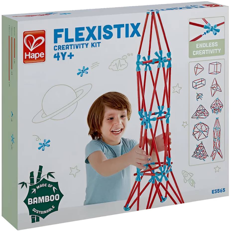 Конструктор HAPE Flexistix Креативні фігури 133 деталі (E5565)