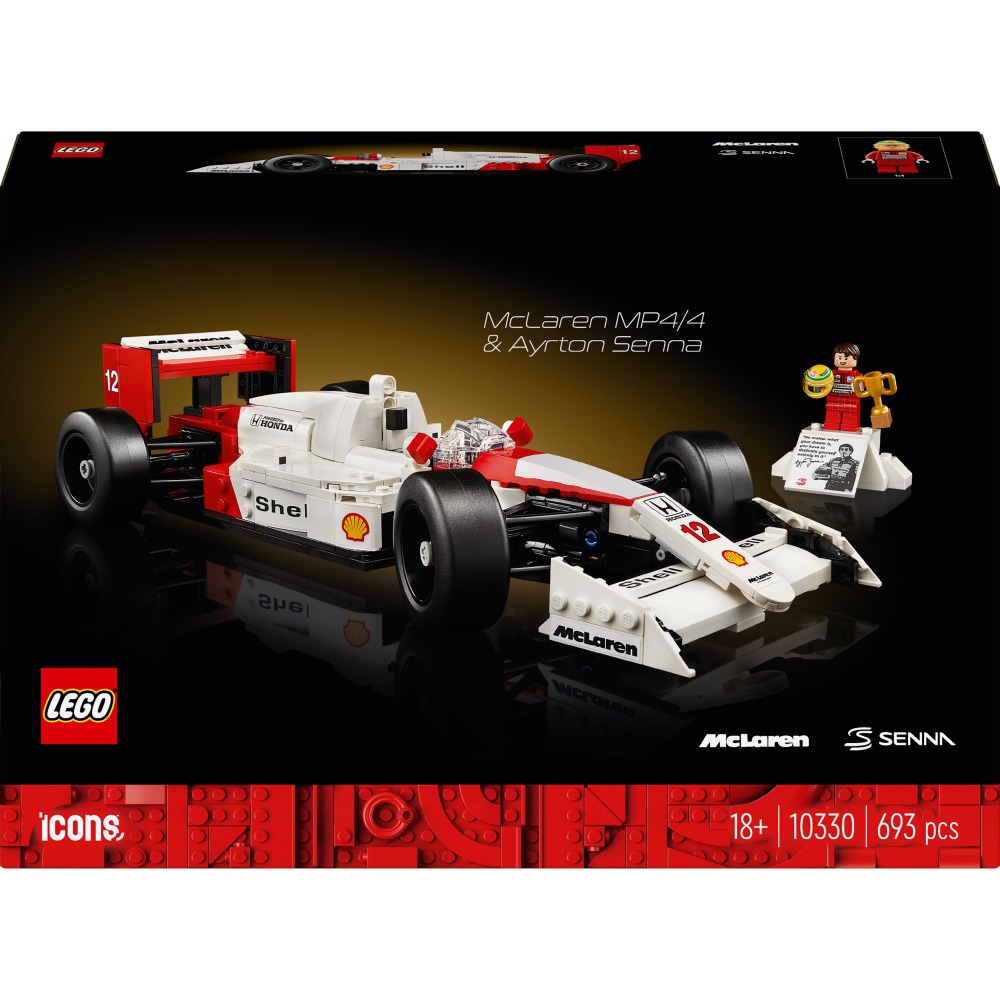 Фото 20 Конструктор LEGO Icons McLaren MP4/4 та Айртон Сенна (10330)