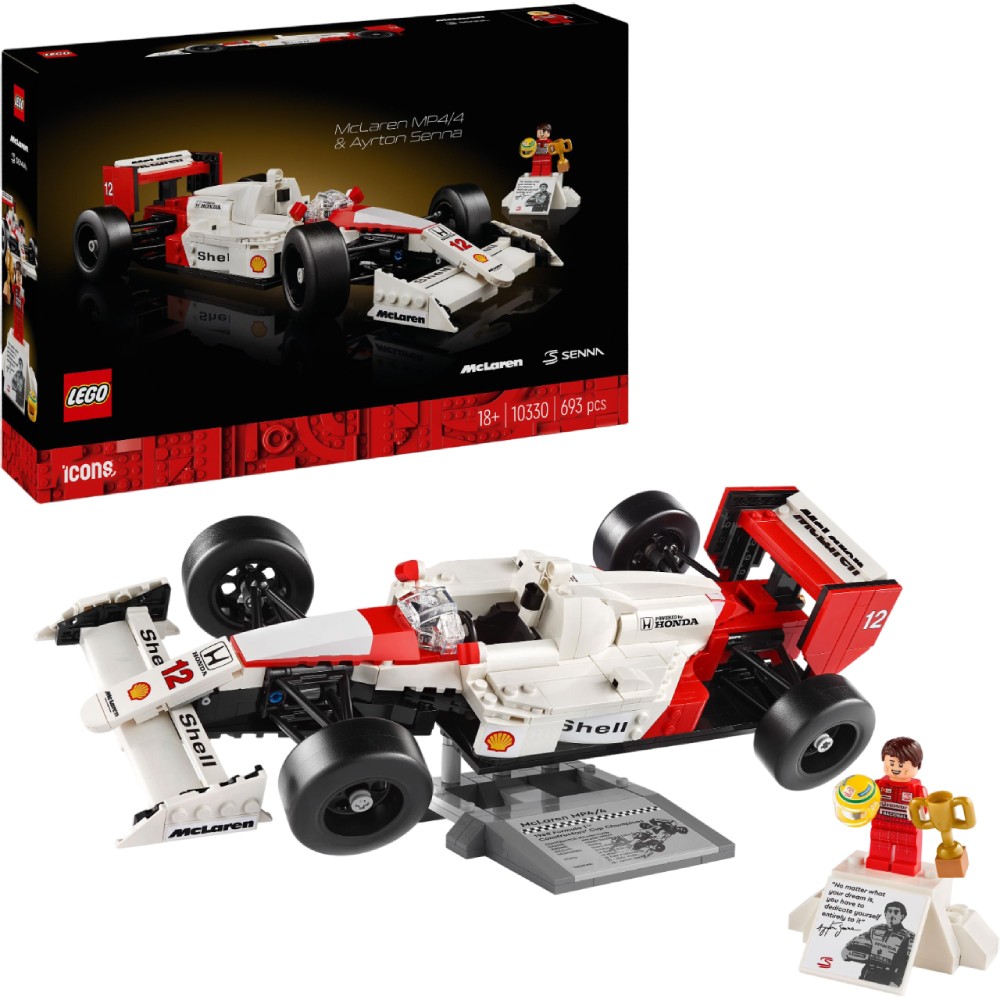 Изображение Конструктор LEGO Icons McLaren MP4/4 и Айртон Сенна (10330)