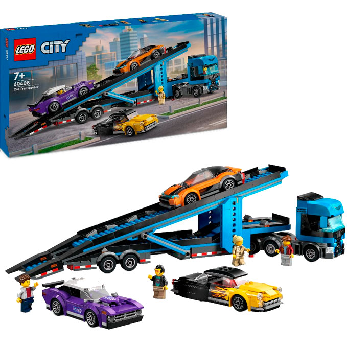 Конструктор LEGO City Вантажівка-транспортер зі спортивними авто (60408) Тип транспорту вантажівка