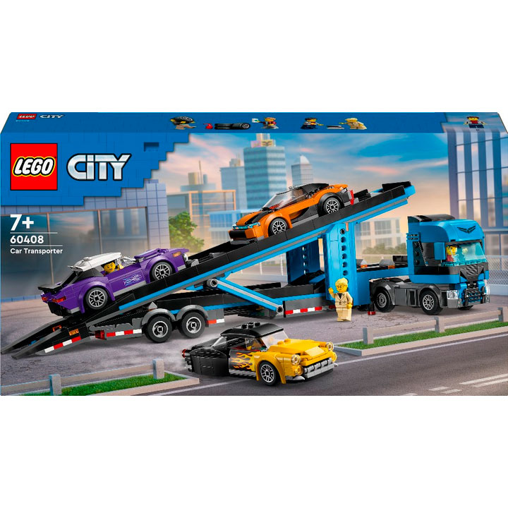 Конструктор LEGO City Грузовик-транспортер со спортивными авто (60408)