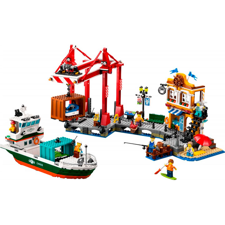 Конструктор LEGO City Морська гавань з вантажним судном (60422) Тип класичний