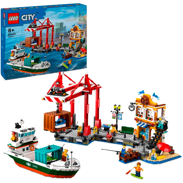 Конструктор LEGO City Морська гавань з вантажним судном (60422) Тематика водний транспорт