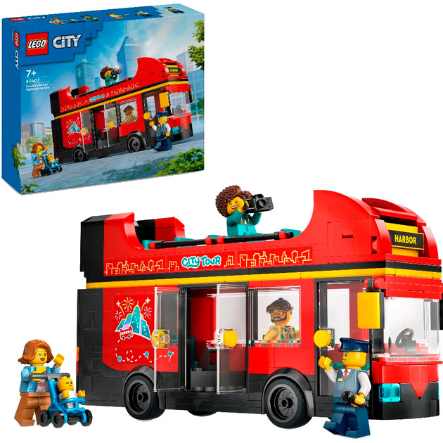 Конструктор LEGO City Червоний двоповерховий екскурсійний автобус (60407) Тематика транспорт