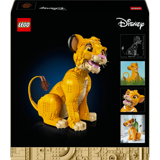 Конструктор LEGO Disney Юный король Лев Симба (43247) Тематика герои фильмов и мультфильмов