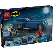 Конструктор LEGO Batman на бетмобілі проти Харлі Квін та Містера Фріза (76274)