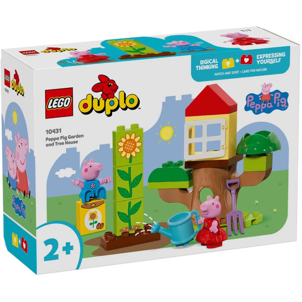 Конструктор LEGO DUPLO Peppa Pig Сад и домик на дереве Свинки Пеппы (10431) Крепление блок