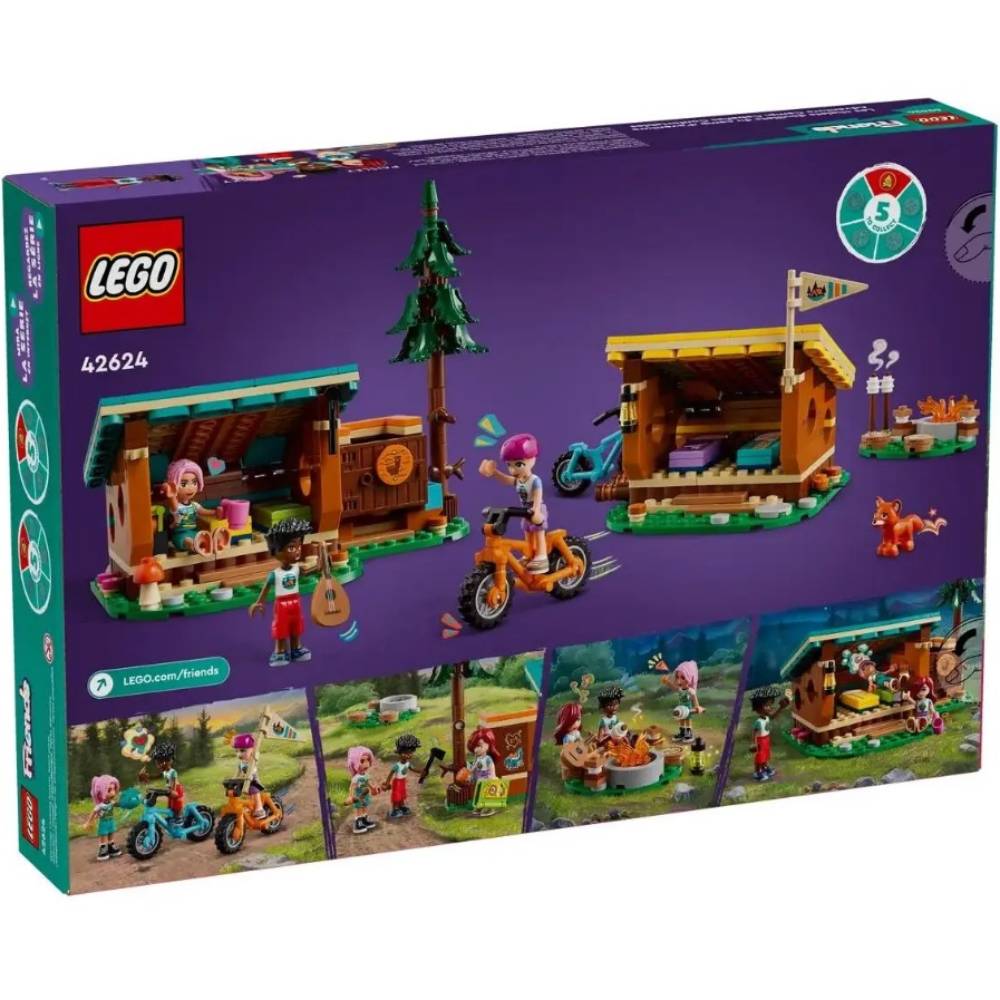 Внешний вид Конструктор LEGO Friends Уютные избушки в приключенческом лагере (42624)