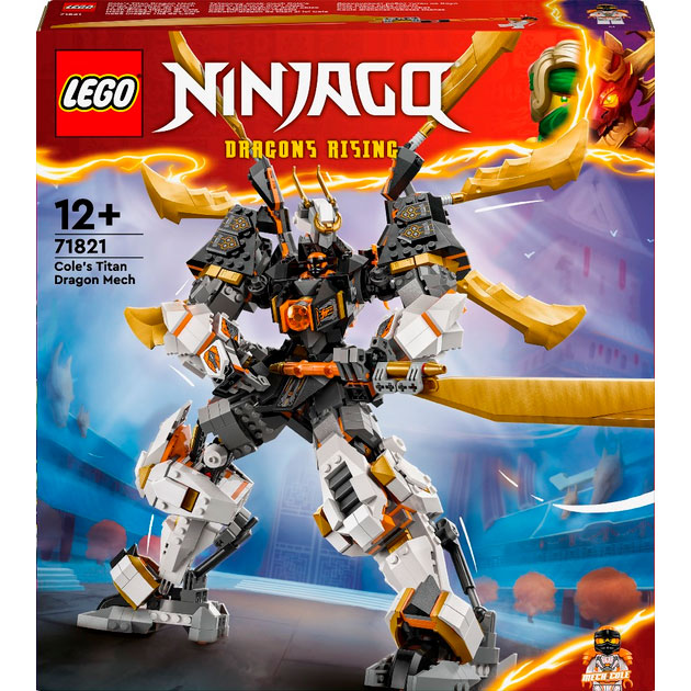 Конструктор LEGO Ninjago Драконовий робот-титан Коула (71821)