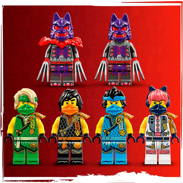 В Фокстрот Конструктор LEGO Ninjago Комби-автомобиль команды ниндзя (71820)