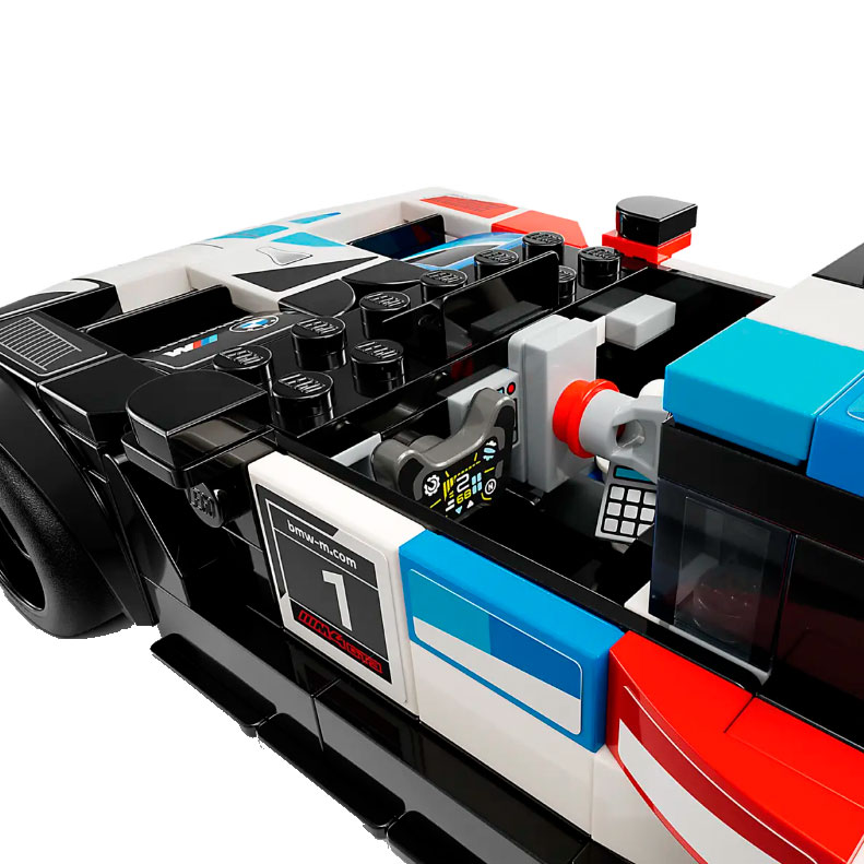 Конструктор LEGO Speed Champions Автомобілі для гонок BMW M4 GT3 та BMW M Hybrid V8 (76922) Кріплення блок