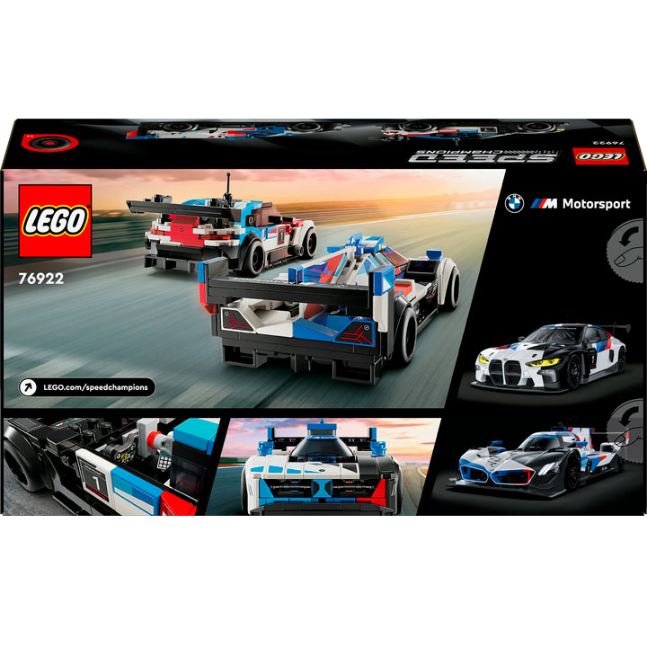 Внешний вид Конструктор LEGO Speed Champions Автомобили для гонок BMW M4 GT3 и BMW M Hybrid V8 (76922)