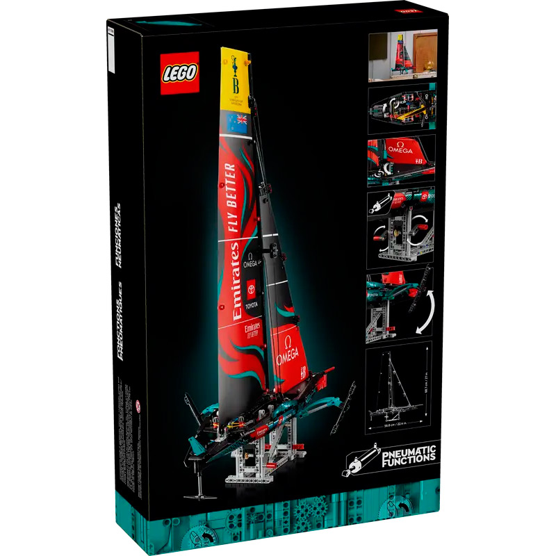 У Фокстрот Конструктор LEGO Technic Яхта Emirates Team New Zealand AC75 962 елементи (42174)