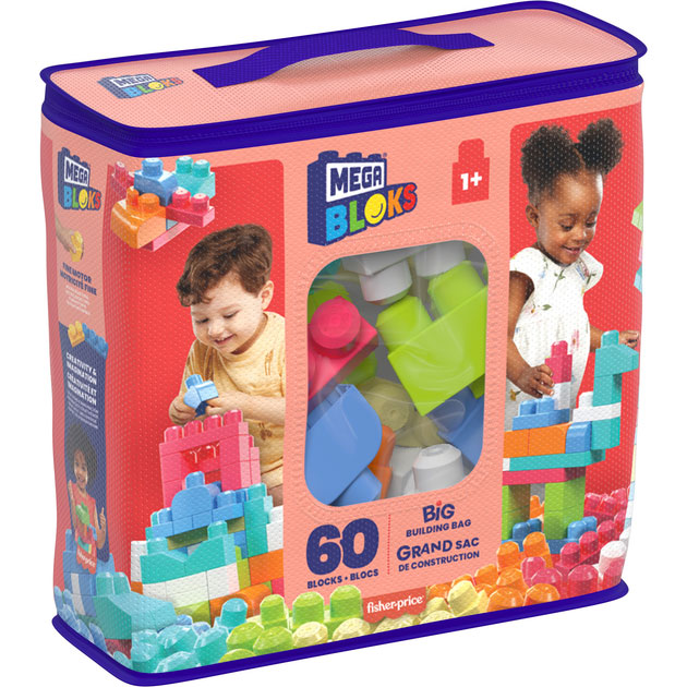 Конструктор MEGA BLOKS First Builders 60 деталей (DCH54) Кріплення блок