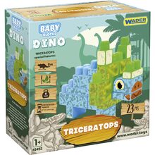 Конструктор WADER Baby Blocks Дино трицератопс (41494)