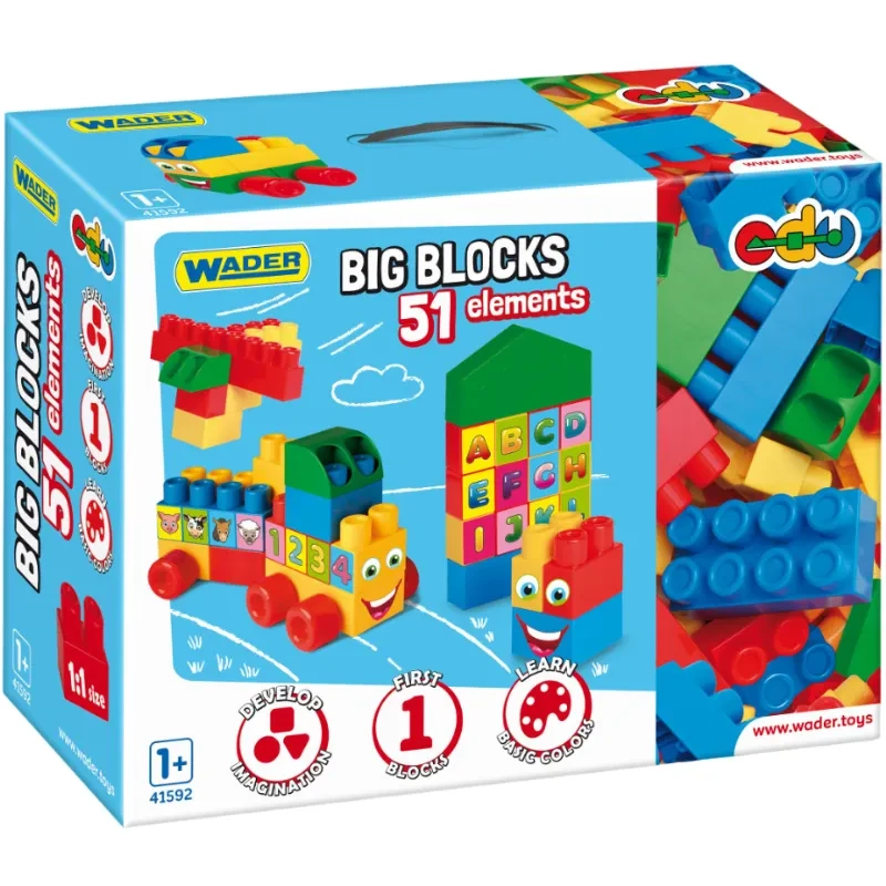 Конструктор WADER Big Blocks 51 ел (41592)